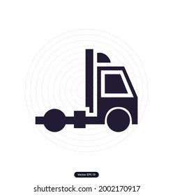 truck Icons. Airplane, Public bus, Train, Ship-Ferry and auto signs. Shipping delivery symbol. Airmail delivery sign. Vector elements, ready to use. EPS10