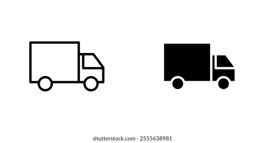 Truck icons for app and websites.