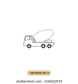 truck icons  symbol vector elements for infographic web