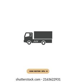 Symbol für LKW-Symbole, Vektorelemente für Infografiken