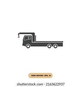 Symbol für LKW-Symbole, Vektorelemente für Infografiken