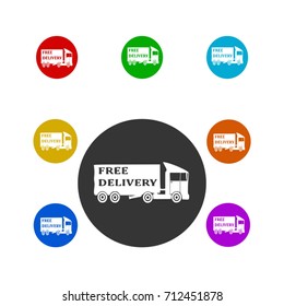 truck icon,sing