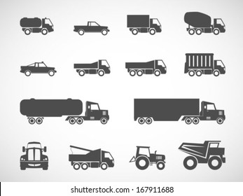 Truck icons.vector