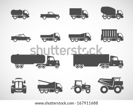 Truck icons.vector