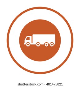 Truck  icon,vector. Flat design. 