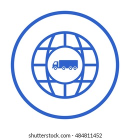 Truck  icon,vector. Flat design.