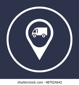 Truck  icon,vector. Flat design.