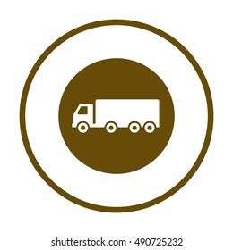 Truck  icon,vector. Flat design. 