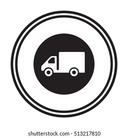 Truck  icon,vector. Flat design.