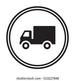 Truck  icon,vector. Flat design.