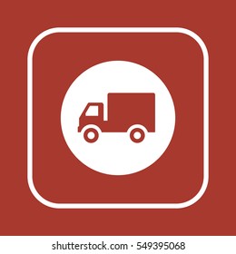 Truck  icon,vector. Flat design.