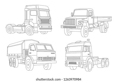 Truck illustration, Delivery car, Shipping transport, Service car, Truck icon, Freight transport, Rent car