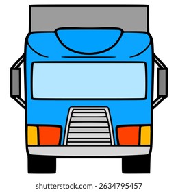 caminhão ilustração mão desenhado vetor isolado