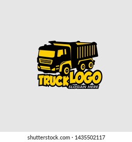 truck illustration logo template vector