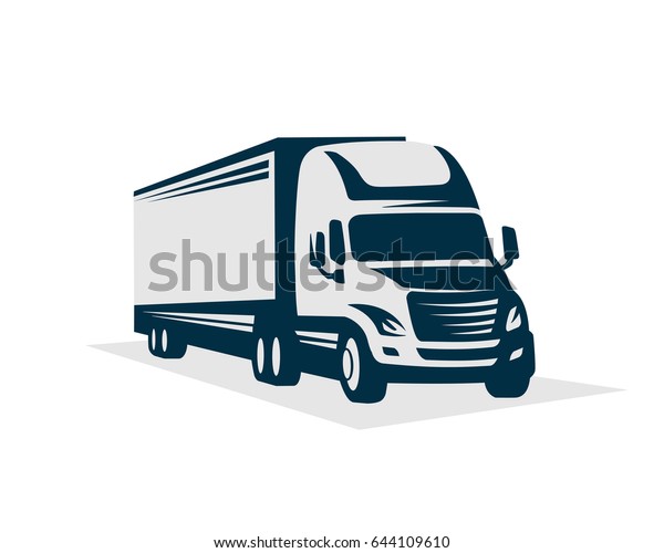 truck logo design clipart