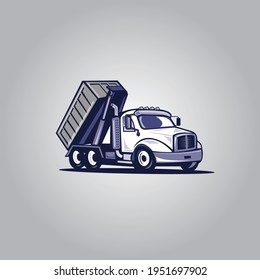 truck illustration logo vector template
