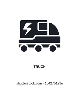 truck isolated icon. simple element illustration from electrian connections concept icons.