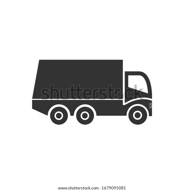 Truck.\
Isolated on background. Vector\
illustration.