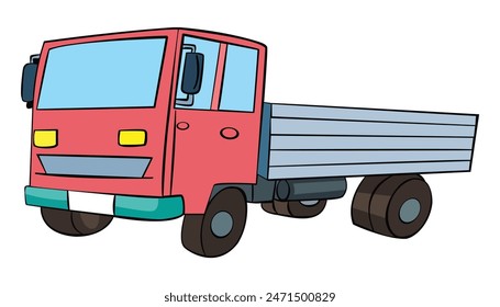 A truck isolated on white background