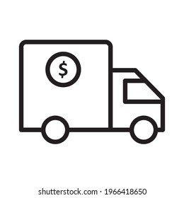 Truck Isolated Vector icon which can easily modify or edit 