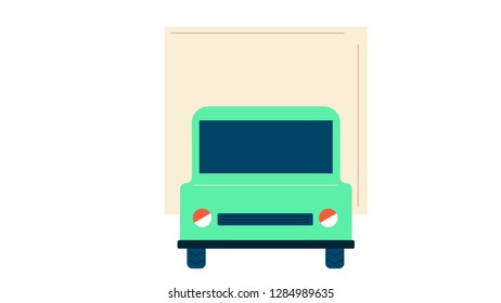 Truck isolated vector illustration