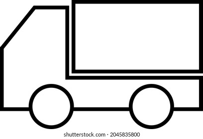 A truck isolation vector illustration.