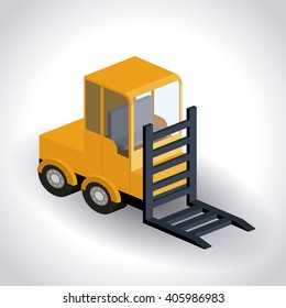 truck isometric design 