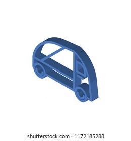 Truck isometric left top view 3D icon