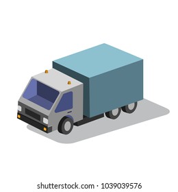 Truck isometric vector