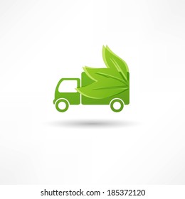 truck leaf icon