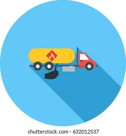 Truck Leaking Fuel
