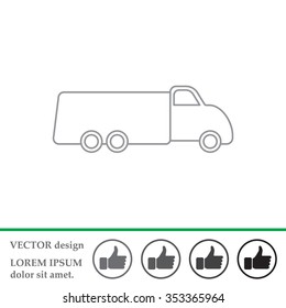truck line icon