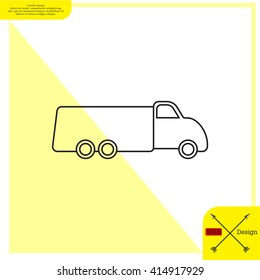truck line icon