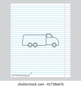 truck line icon