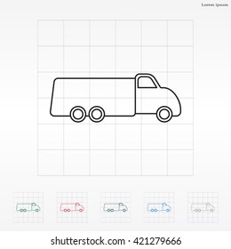 truck line icon