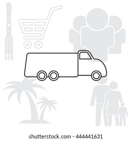 truck line icon