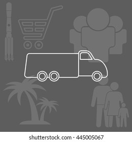 truck line icon