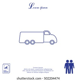 truck line icon