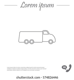 truck line icon