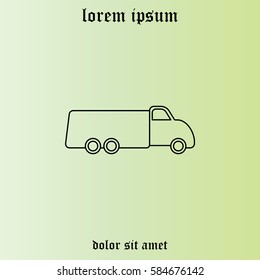 truck line icon