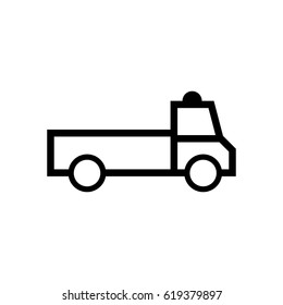 Truck line icon illustration isolated vector sign symbol