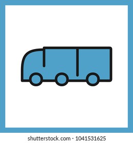 Truck line icon vector