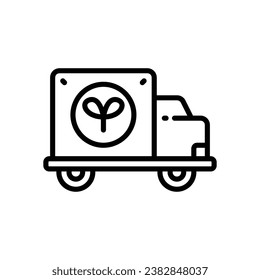 truck line icon. vector icon for your website, mobile, presentation, and logo design.
