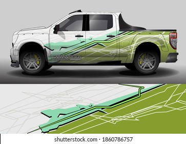 Truck livery Graphic vector. abstract racing shape design for vehicle vinyl wrap background 