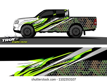 truck livery graphic vector for vinyl wrap design