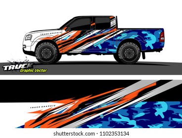 truck livery graphic vector for vinyl wrap design
