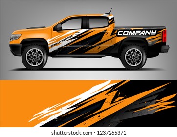 Truck Livery Wrap Design. Car wrap decal and sticker design.