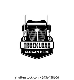 Truck load logo vector illustration