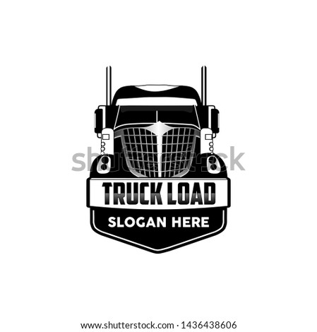 Truck load logo vector illustration
