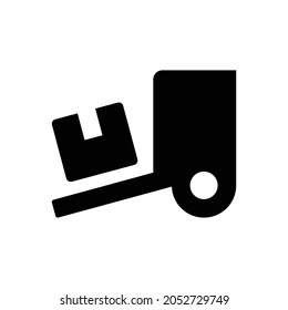 truck loading Icon. Flat style design isolated on white background. Vector illustration